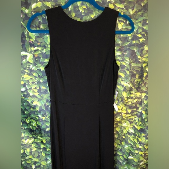 Elegant Black Sleeveless Dress - Picture 8 of 16
